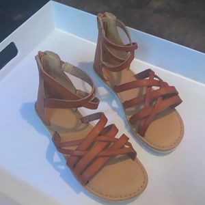 Girls brown sandals